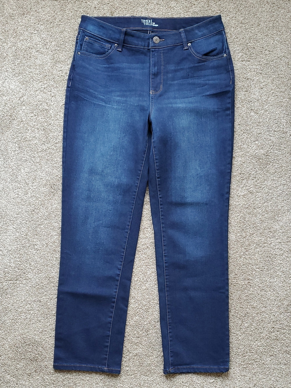 Time and Tru Straight Leg Jeans Women's 14